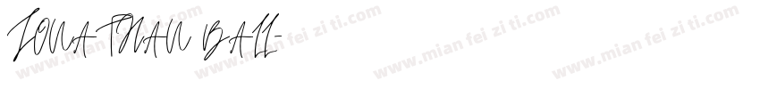 JONATHAN BALL字体转换